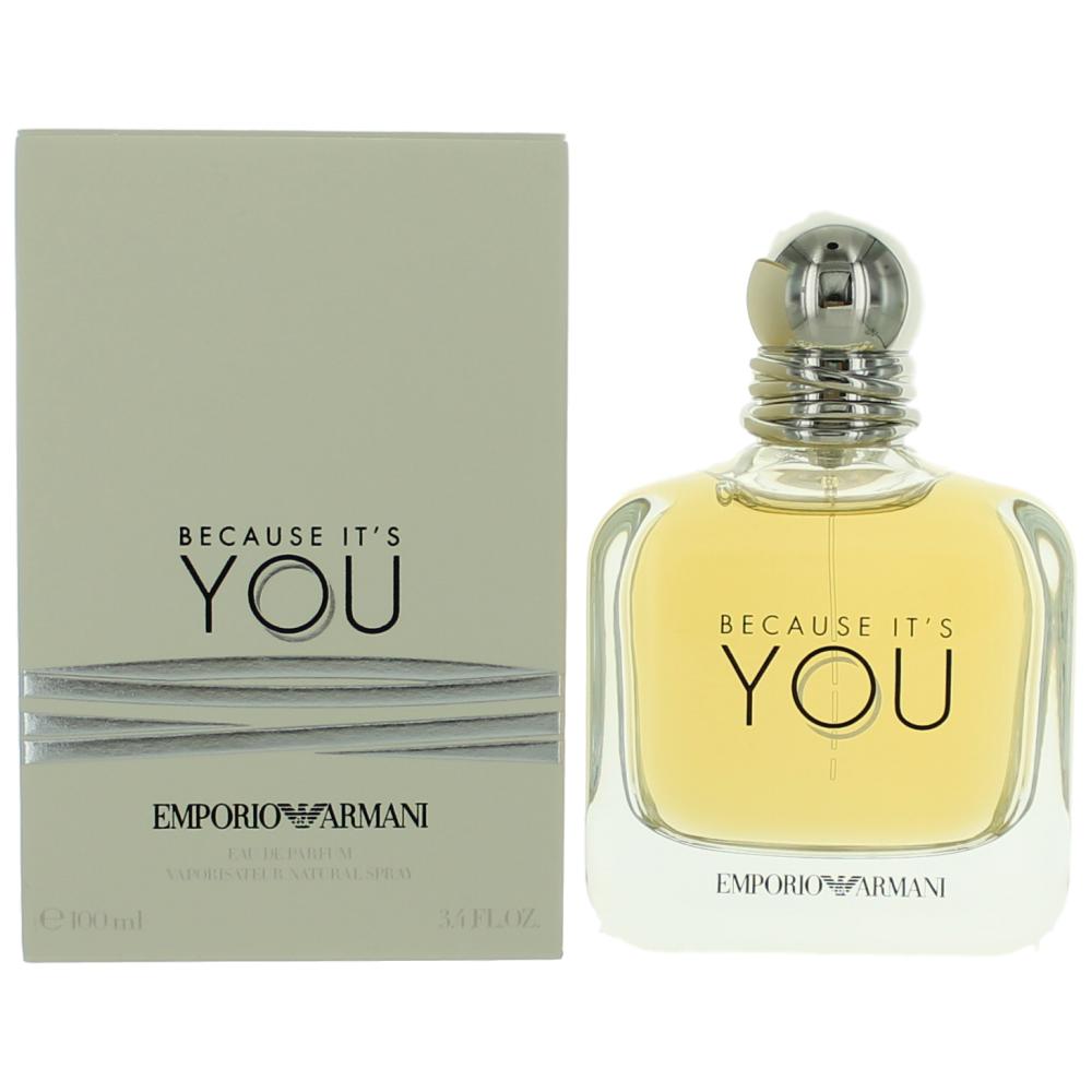 Because It's You by Emporio Armani, 3.4 oz EDP Spray for Women by Emporio Armani