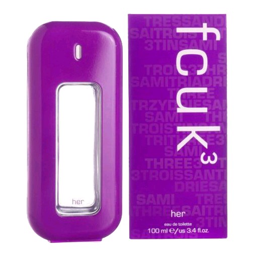 FCUK 3 by French Connection, 3.4 oz EDT Spray for women (F.C.U.K) by French Connection