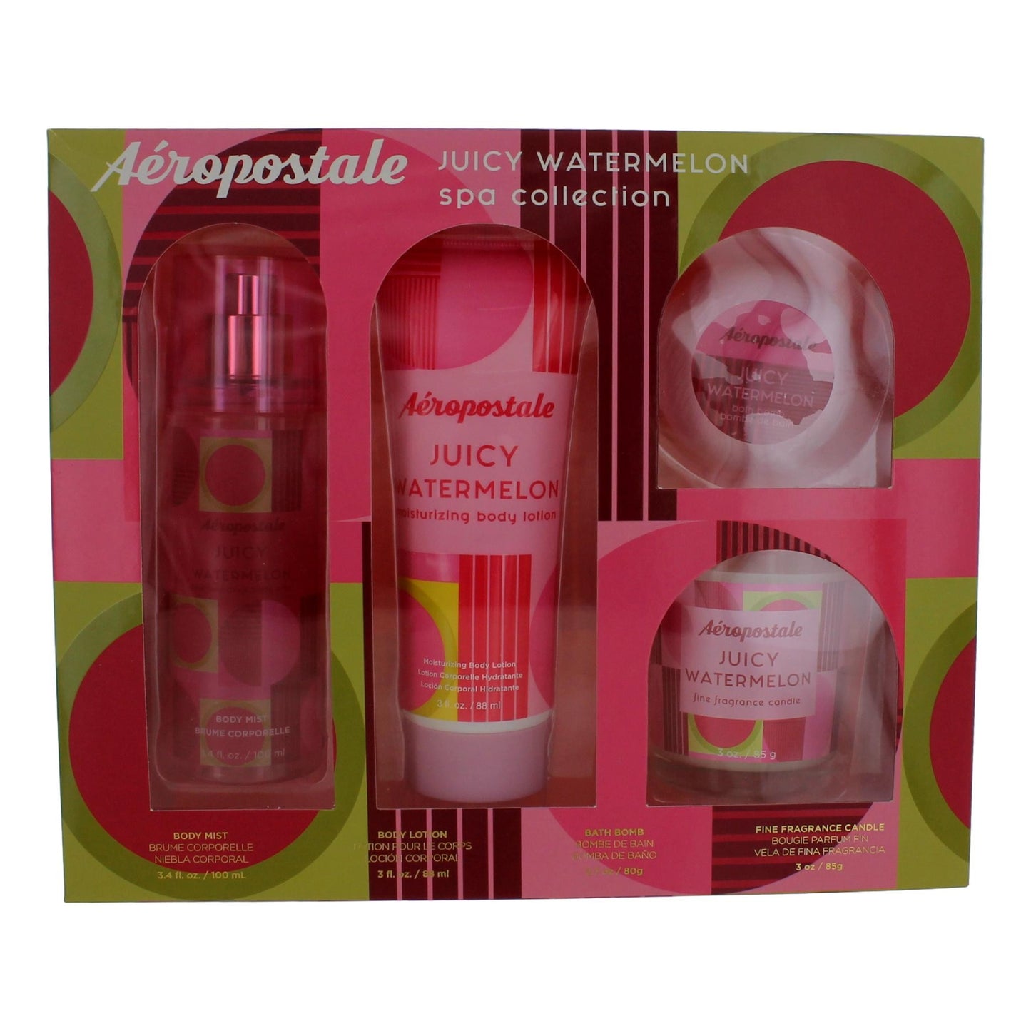 Aeropostale Juicy Watermelon by Aeropostale, 4 Piece Spa Collection by Aeropostale