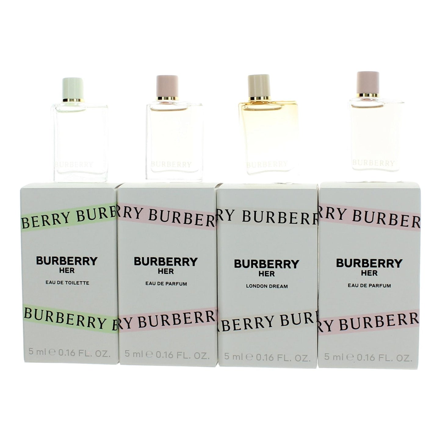 Burberry Her by Burberry, 4 Piece Variety Mini Gift Set for Women by Burberry