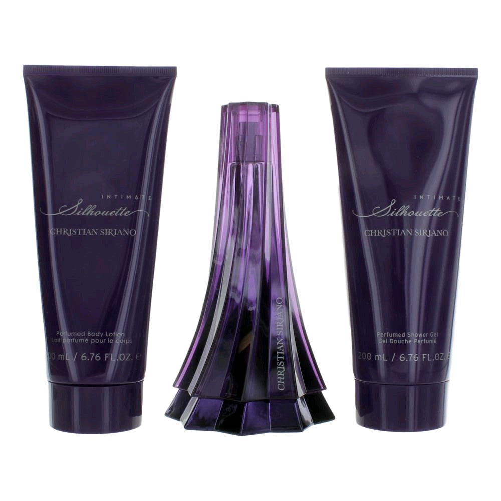 Intimate Silhouette by Christian Siriano, 3 Piece Gift Set for Women by Christian Siriano