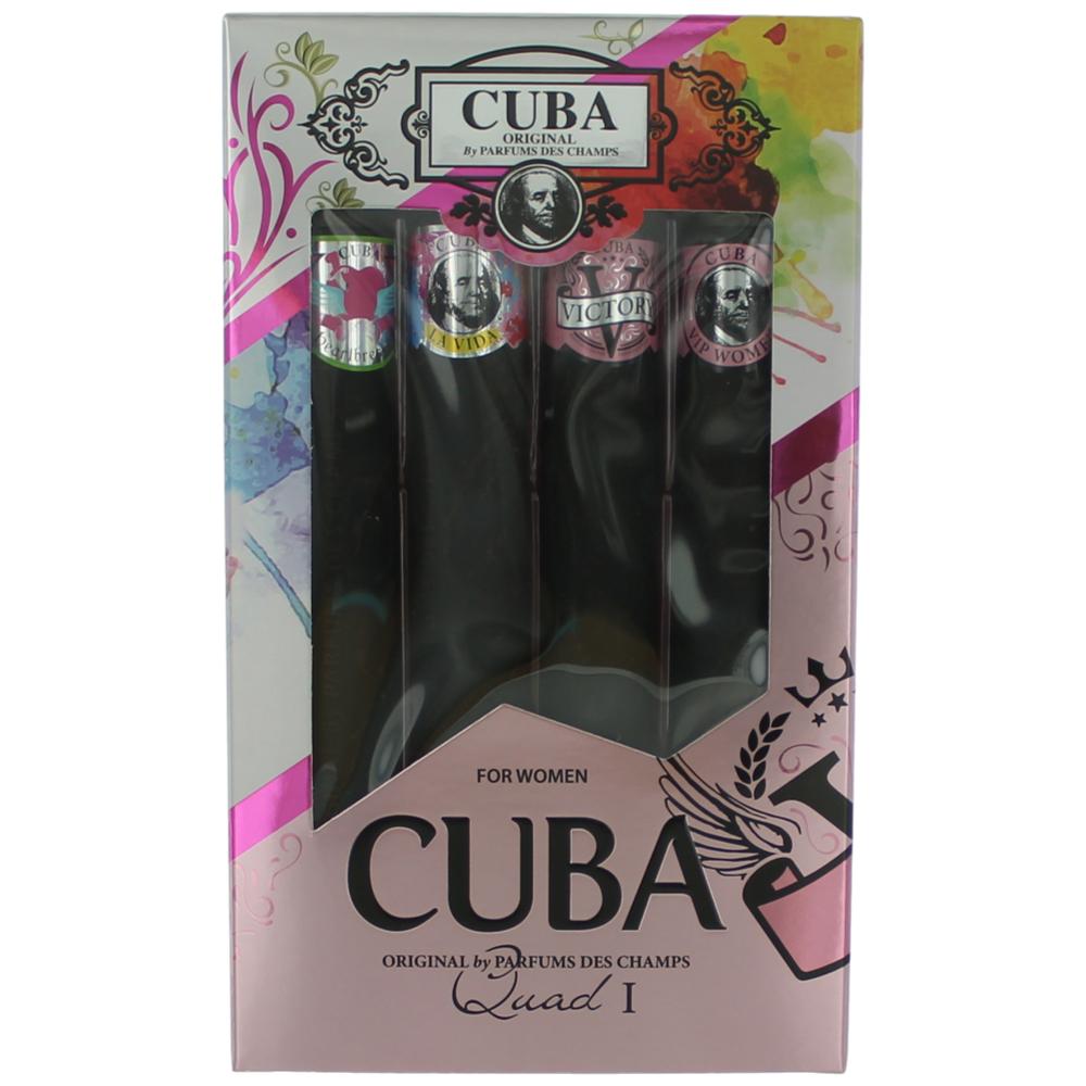 Cuba Quad I by Cuba, 4 Piece Gift Set for Women by Cuba