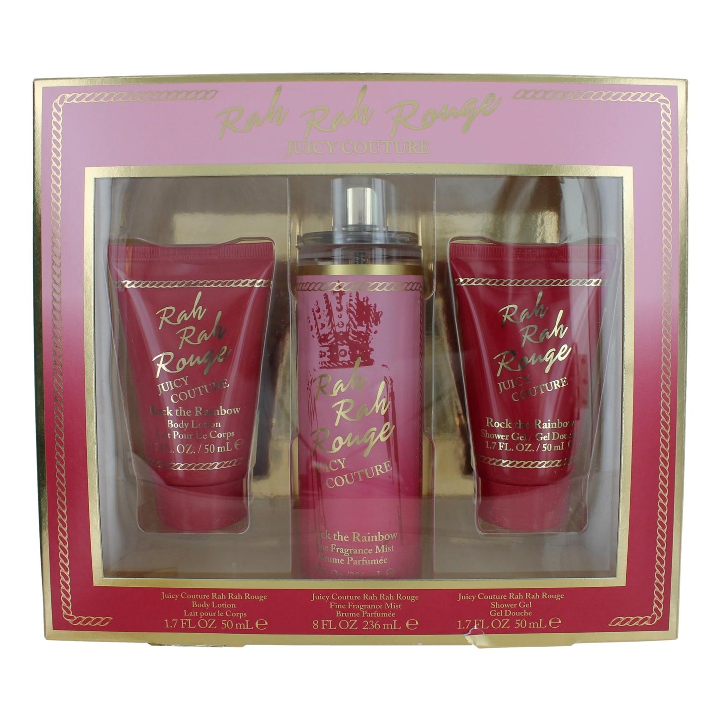 Rah Rah Rouge by Juicy Couture, 3 Piece Gift Set for Women by Juicy Couture