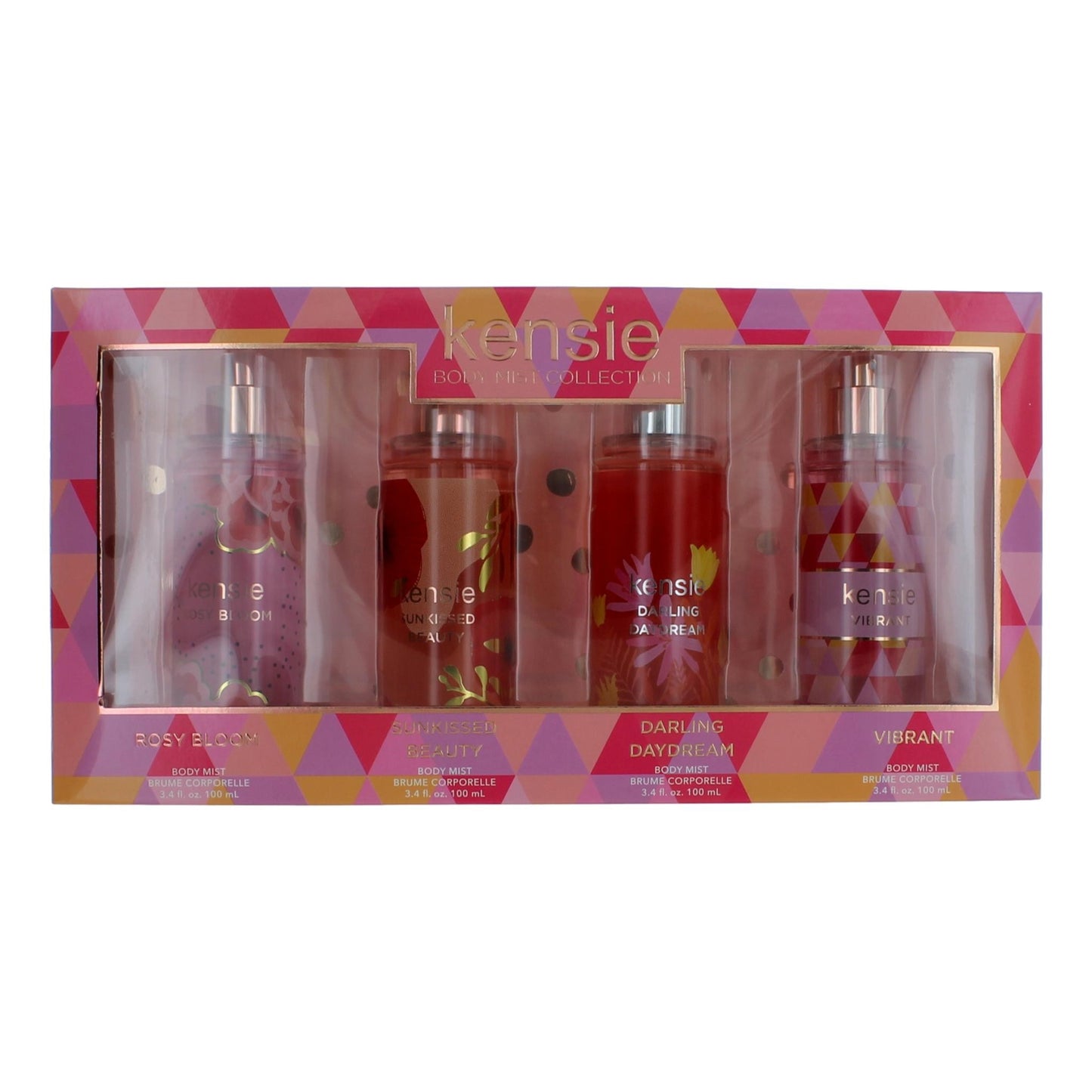 Kensie by Kensie, 4 Piece Body Mist Gift Set Variety for Women by Kensie