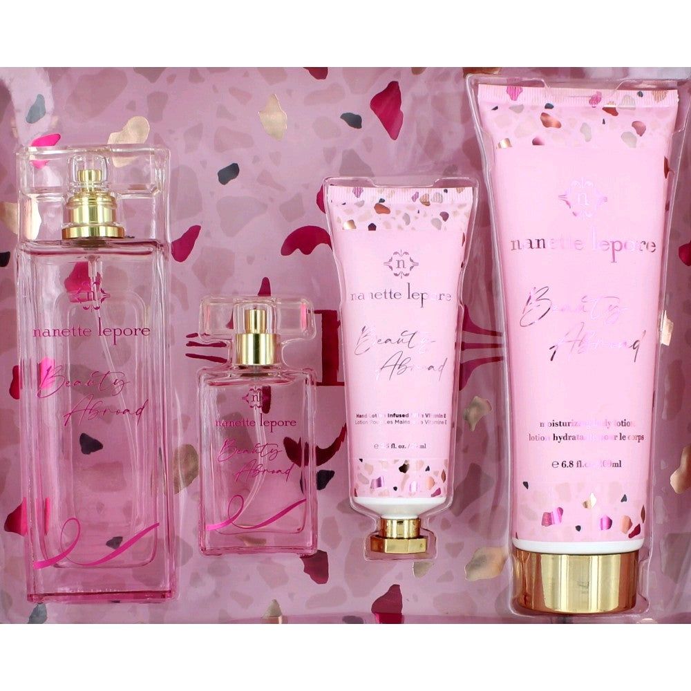 Beauty Abroad by Nanette Lepore, 4 Piece Gift Set for Women by Nanette Lepore