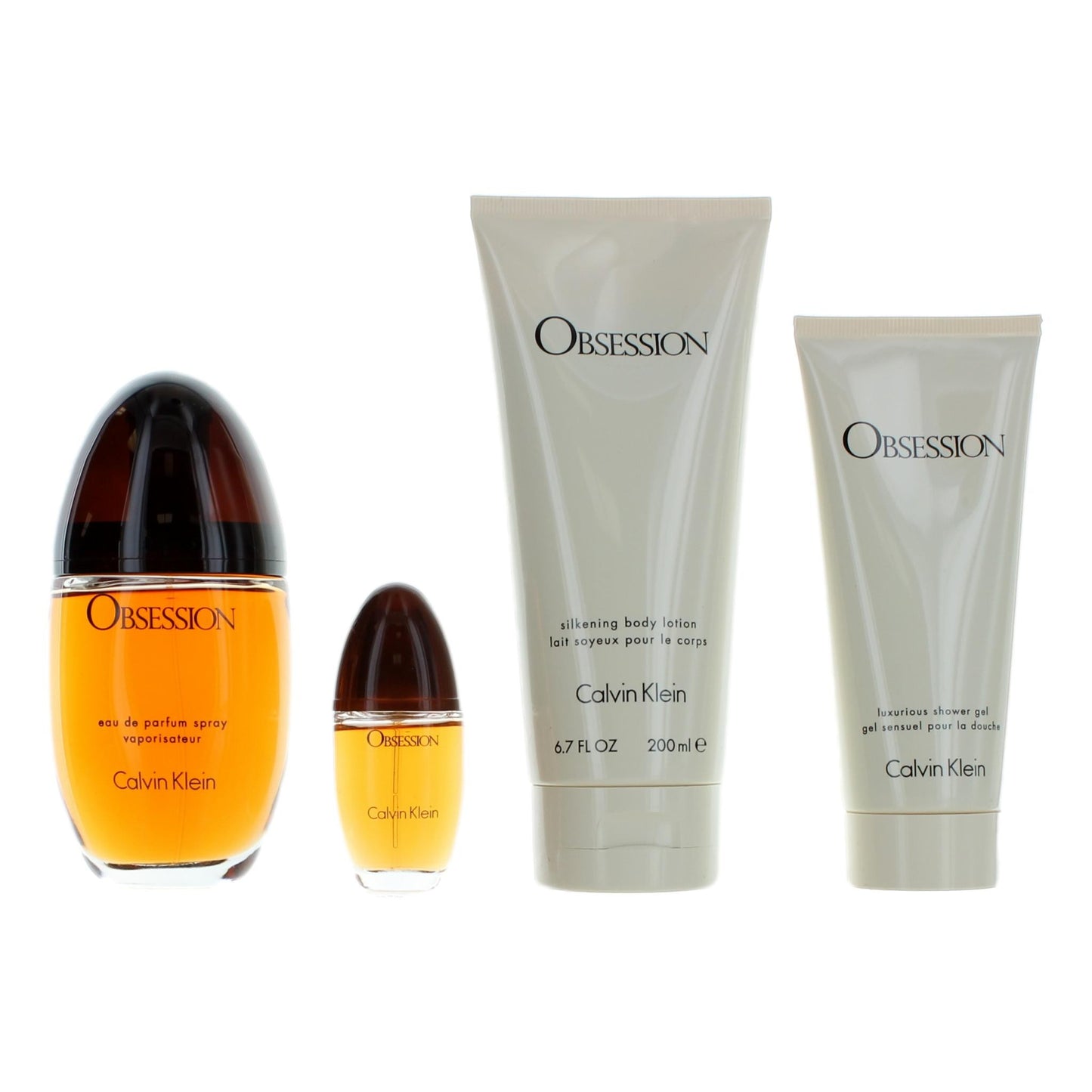 Obsession by Calvin Klein, 4 Piece Gift Set for Women by Calvin Klein