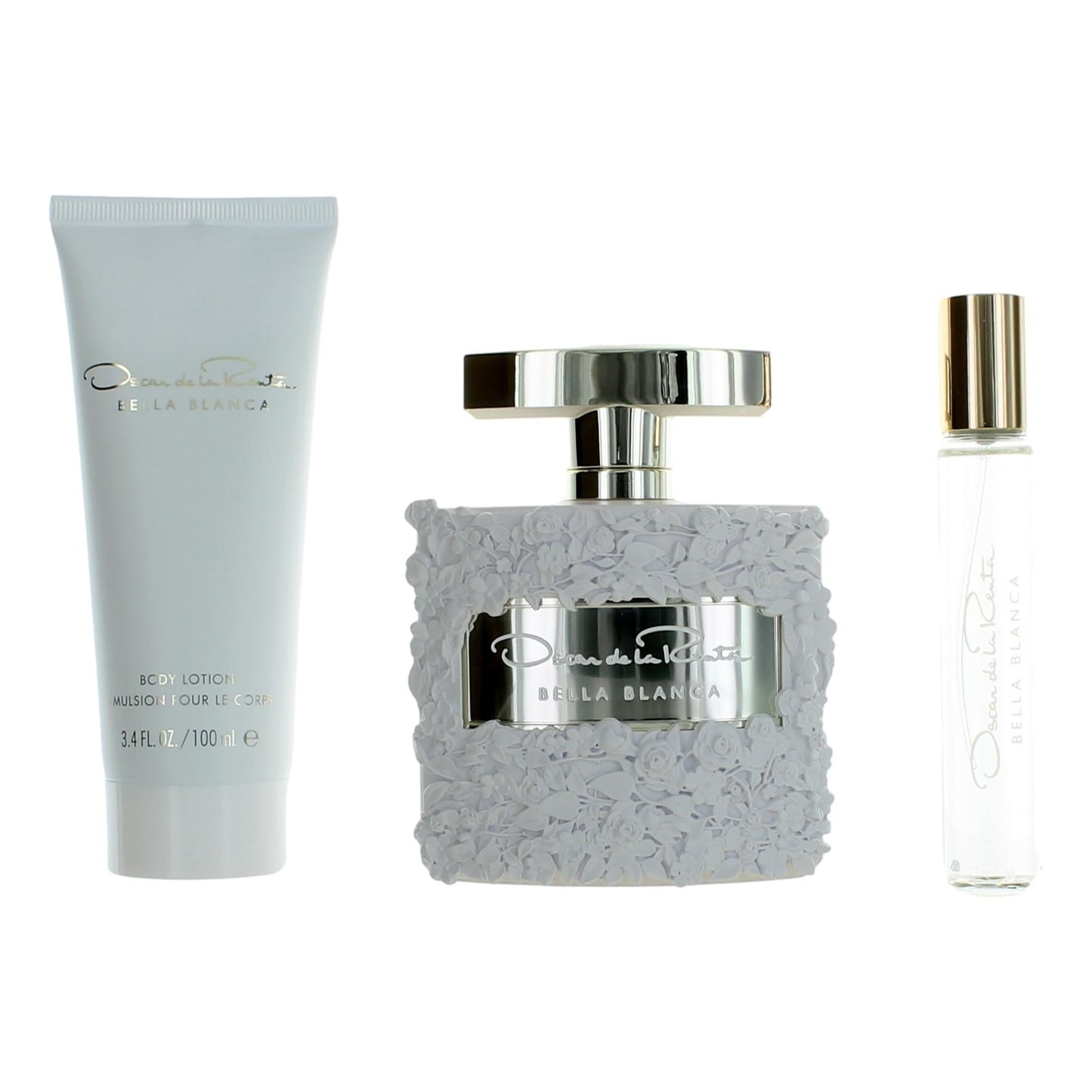 Bella Blanca by Oscar De La Renta, 3 Piece Gift Set women with 0.5oz by Oscar De La Renta