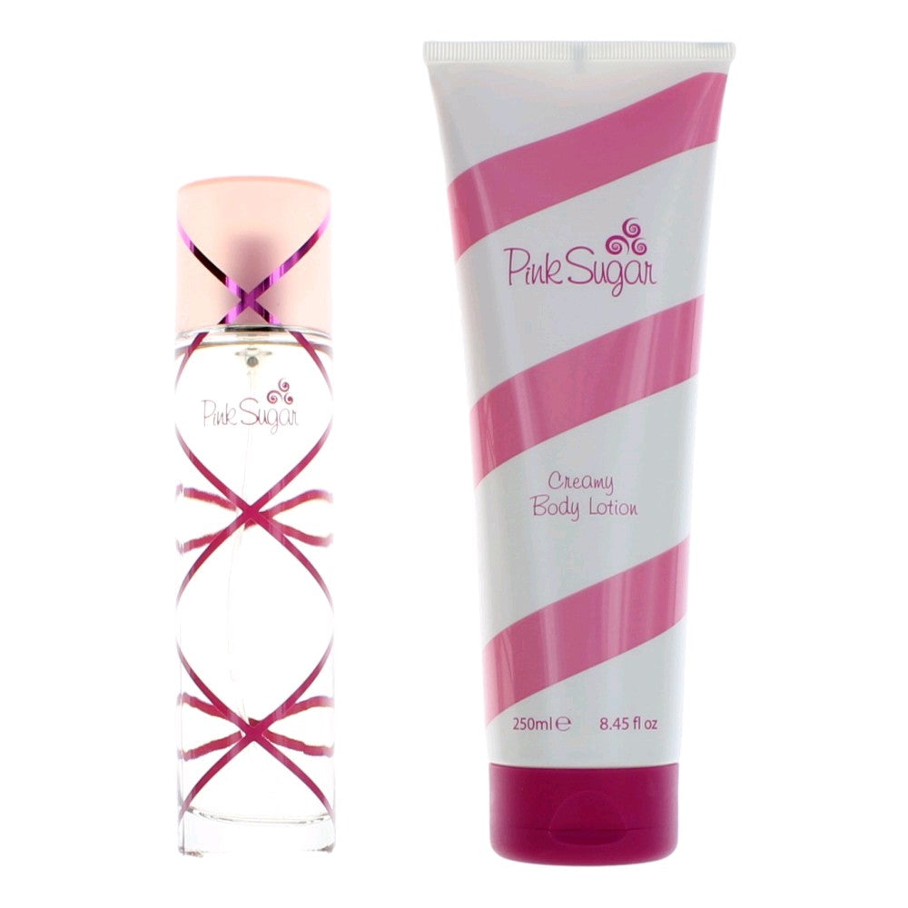 Pink Sugar by Aquolina, 2 Piece Gift Set for Women by Aquolina