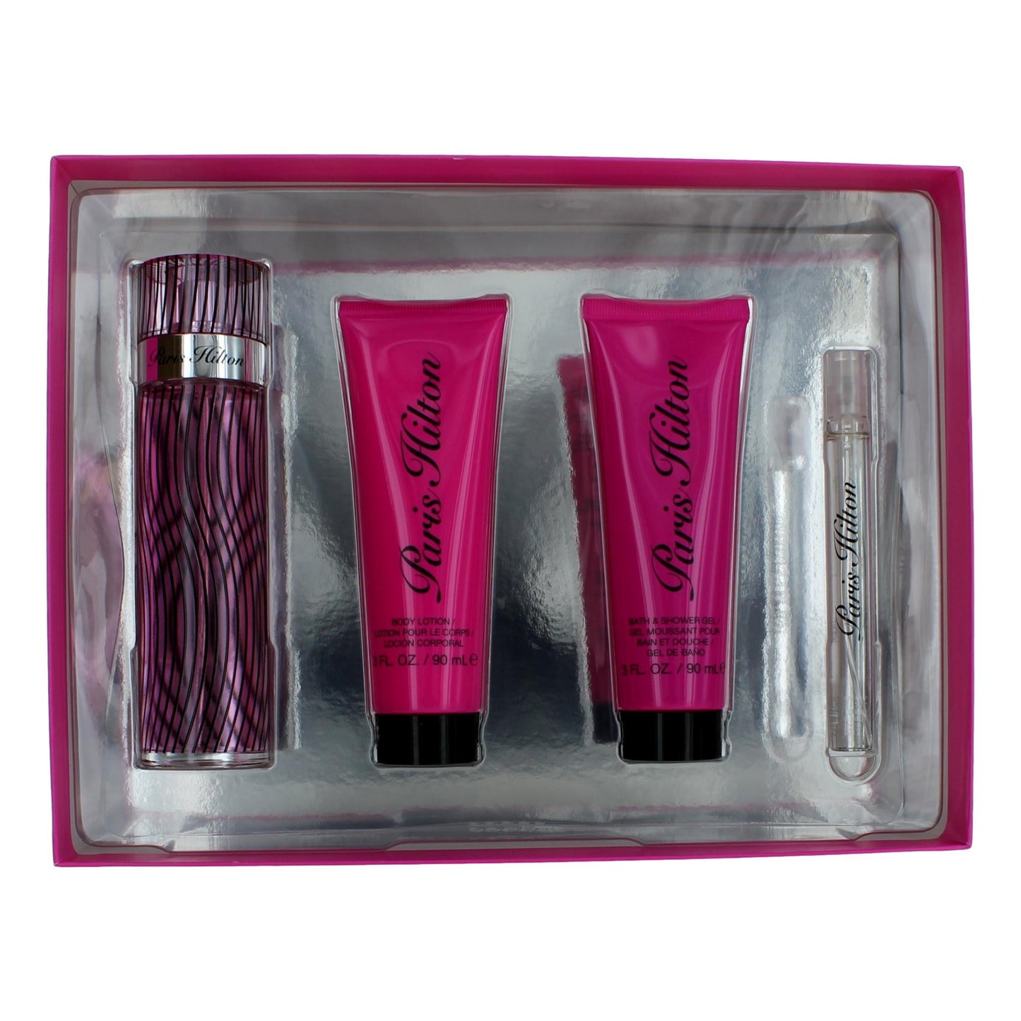 Paris Hilton by Paris Hilton, 4 Piece Gift Set women with Travel Spray by Paris Hilton