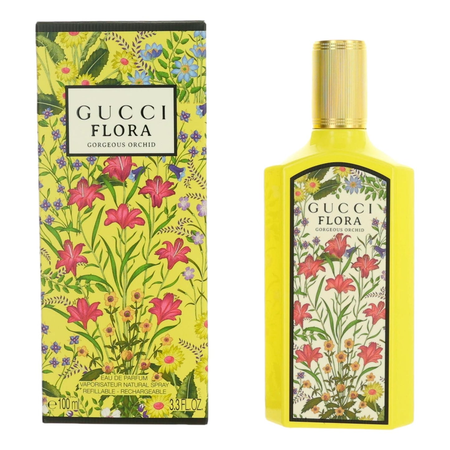 Flora Gorgeous Orchid by Gucci, 3.3 oz EDP Spray for Women by Gucci