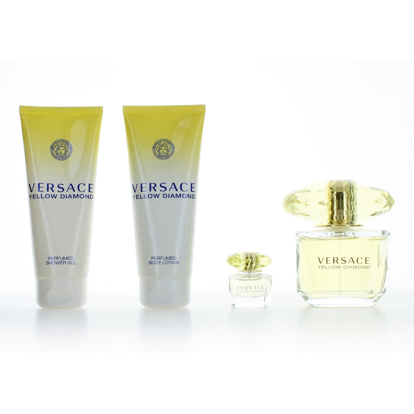 Versace Yellow Diamond by Versace, 4 Piece Gift Set for Women by Versace