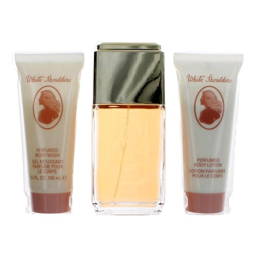 White Shoulders 3 Piece Gift Set by Evyan