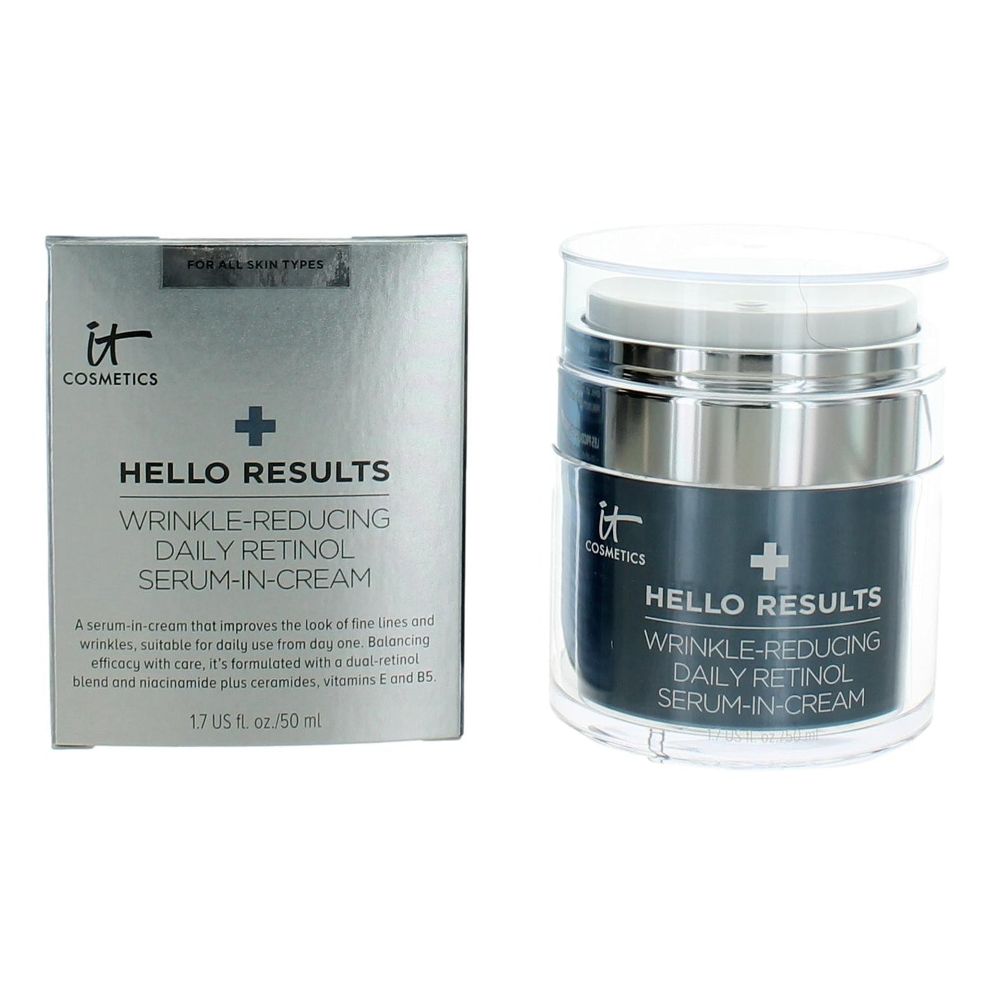 It Cosmetics Hello Results, 1.7oz Wrinkle Reducing Daily Retinol Serum in Cream by It Cosmetics