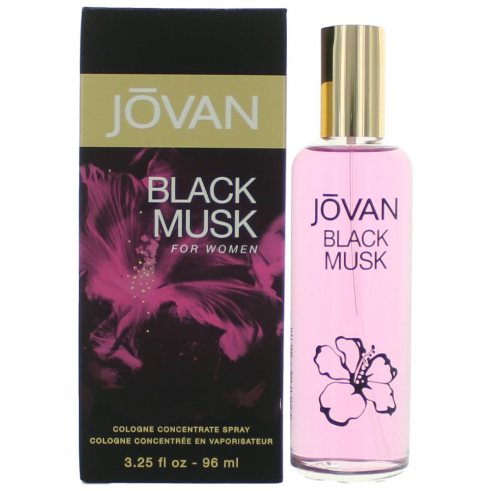 Jovan Black Musk by Coty, 3.25 oz Cologne Concentrate Spray for Women by Coty