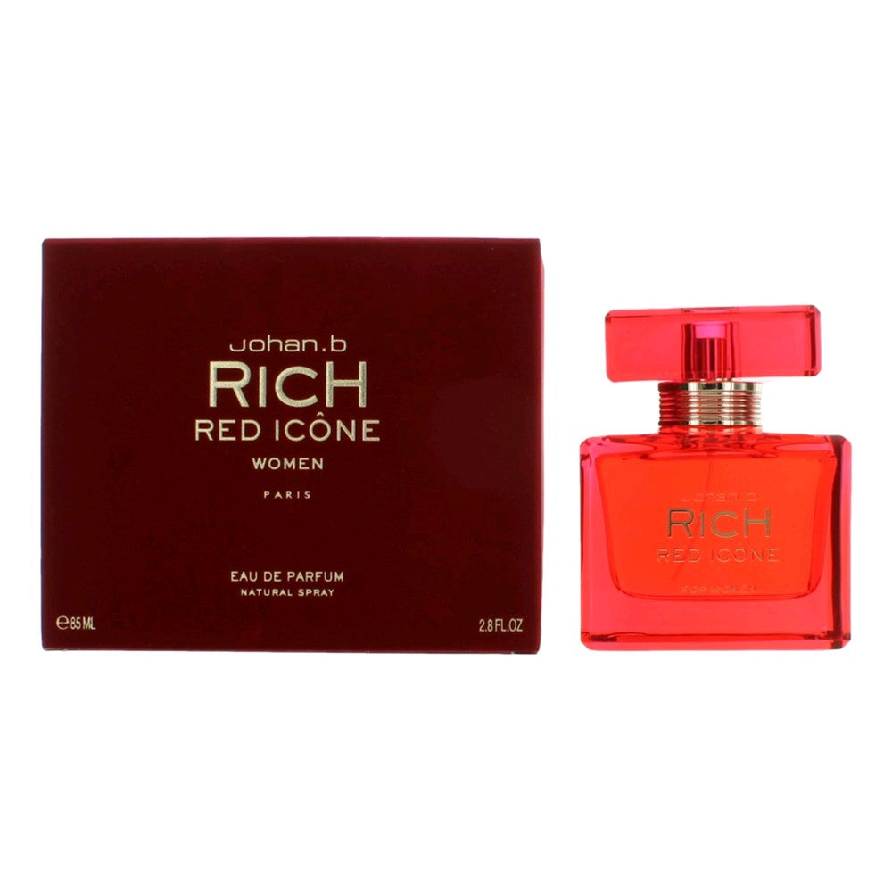Rich Icone Red by Johan B, 2.8 oz EDP Spray for Women by Johan.b