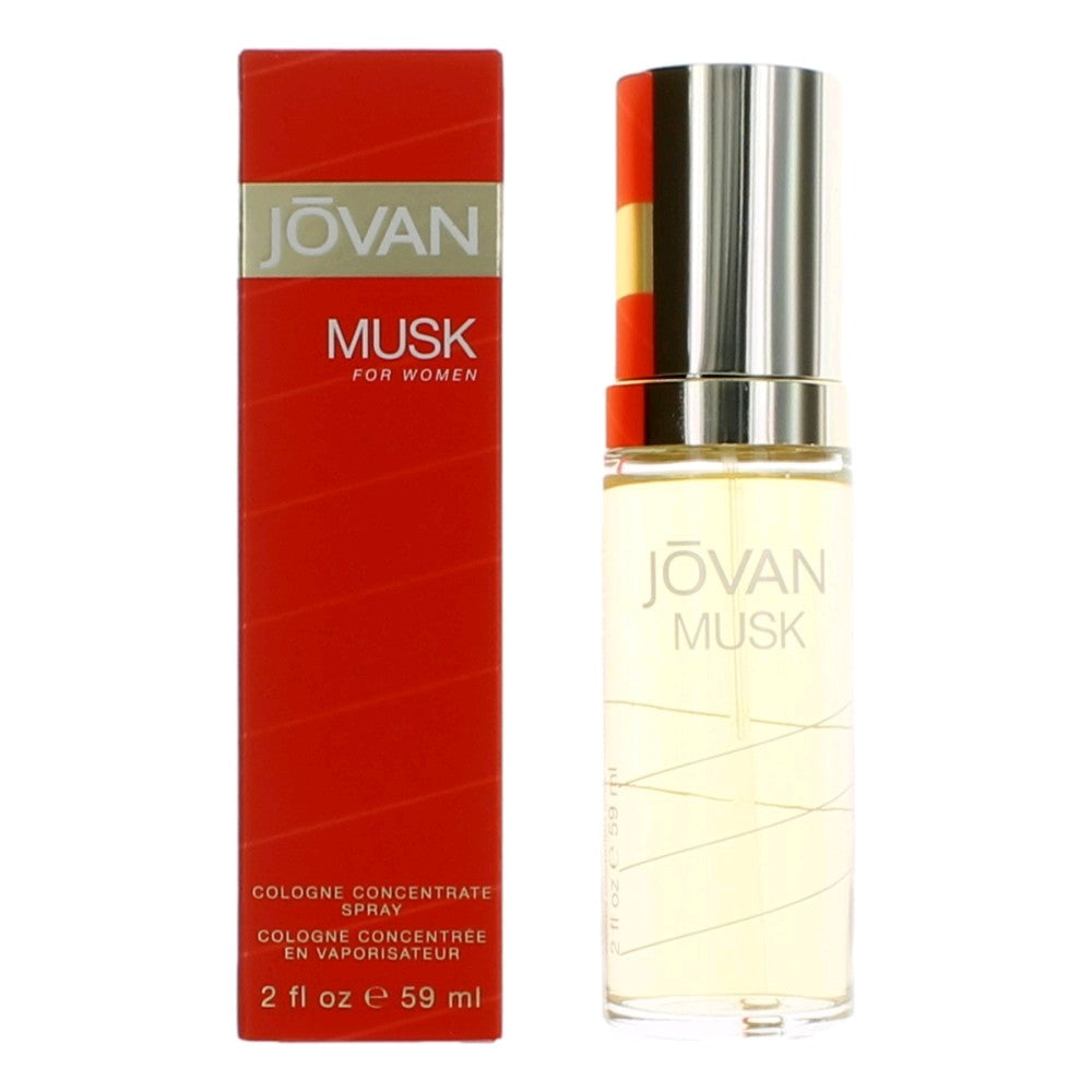 Jovan Musk by Coty, 2 oz Cologne Concentrate Spray for Women by Coty