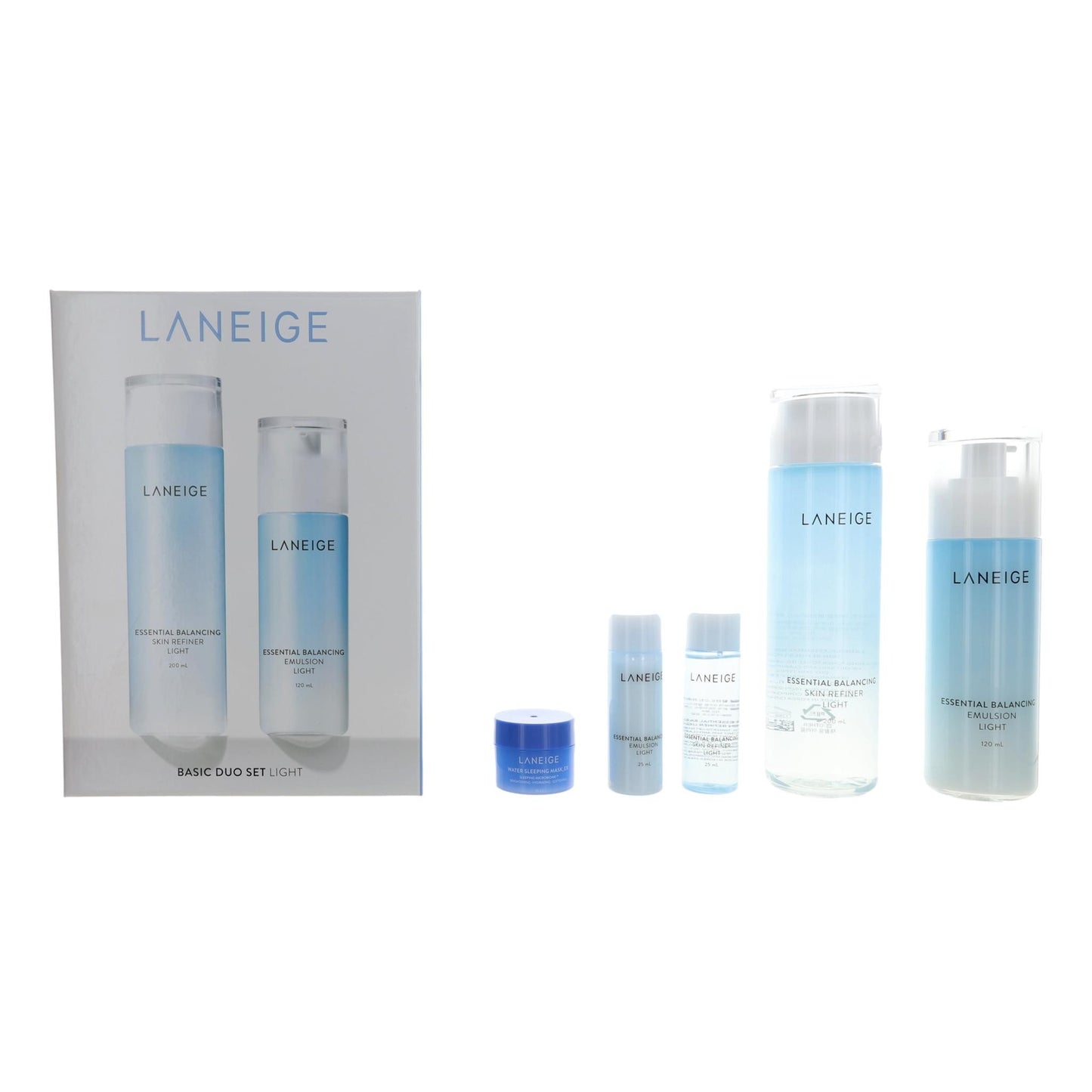 Laneige Basic Duo Set Light by Laneige, 5 Piece Set by Laneige