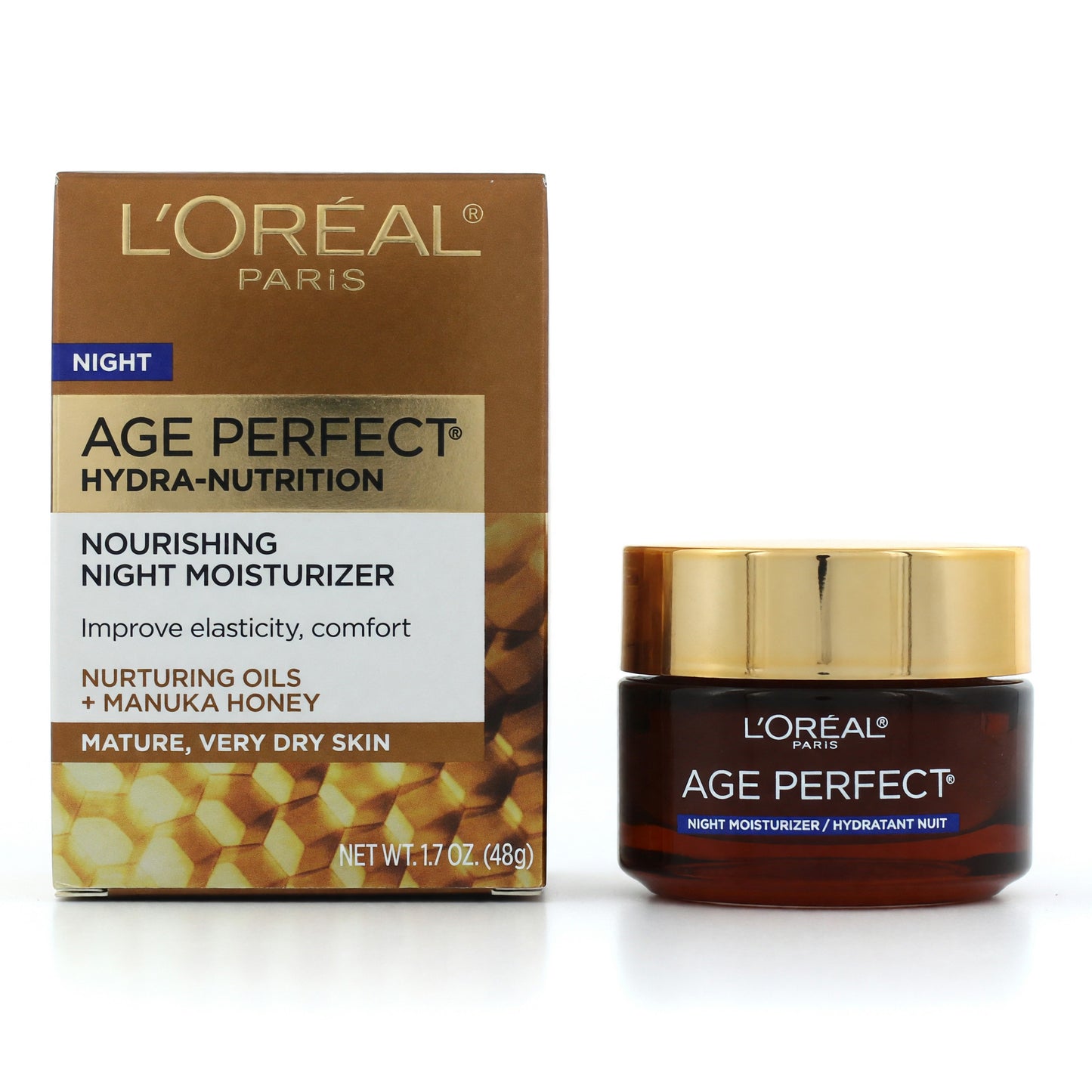 L'Oreal Age Perfect Hydra-Nutrition, 1.7oz Nourishing Night Moisturizer by L'Oreal