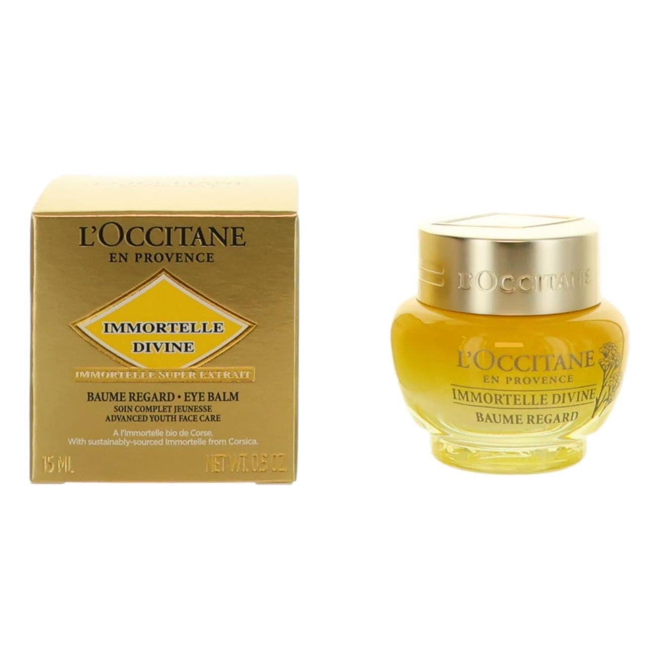 L'Occitane Immortelle Divine by L'Occitane, 0.5 oz Eye Balm by L'Occitane