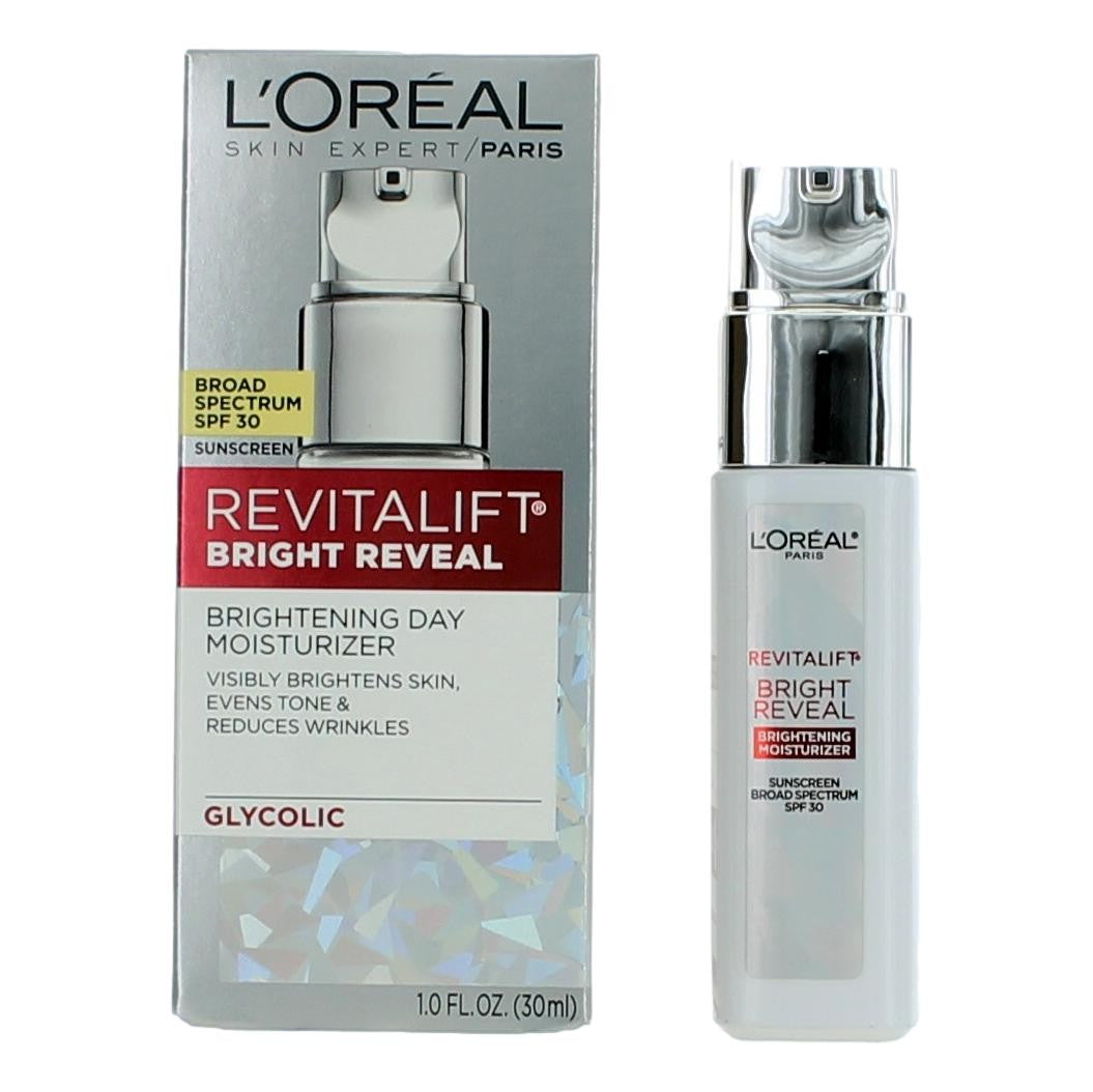 L'Oreal Revitalift Bright Reveal, 1oz Brightening Day Moisturizer SPF 30 by L'Oreal