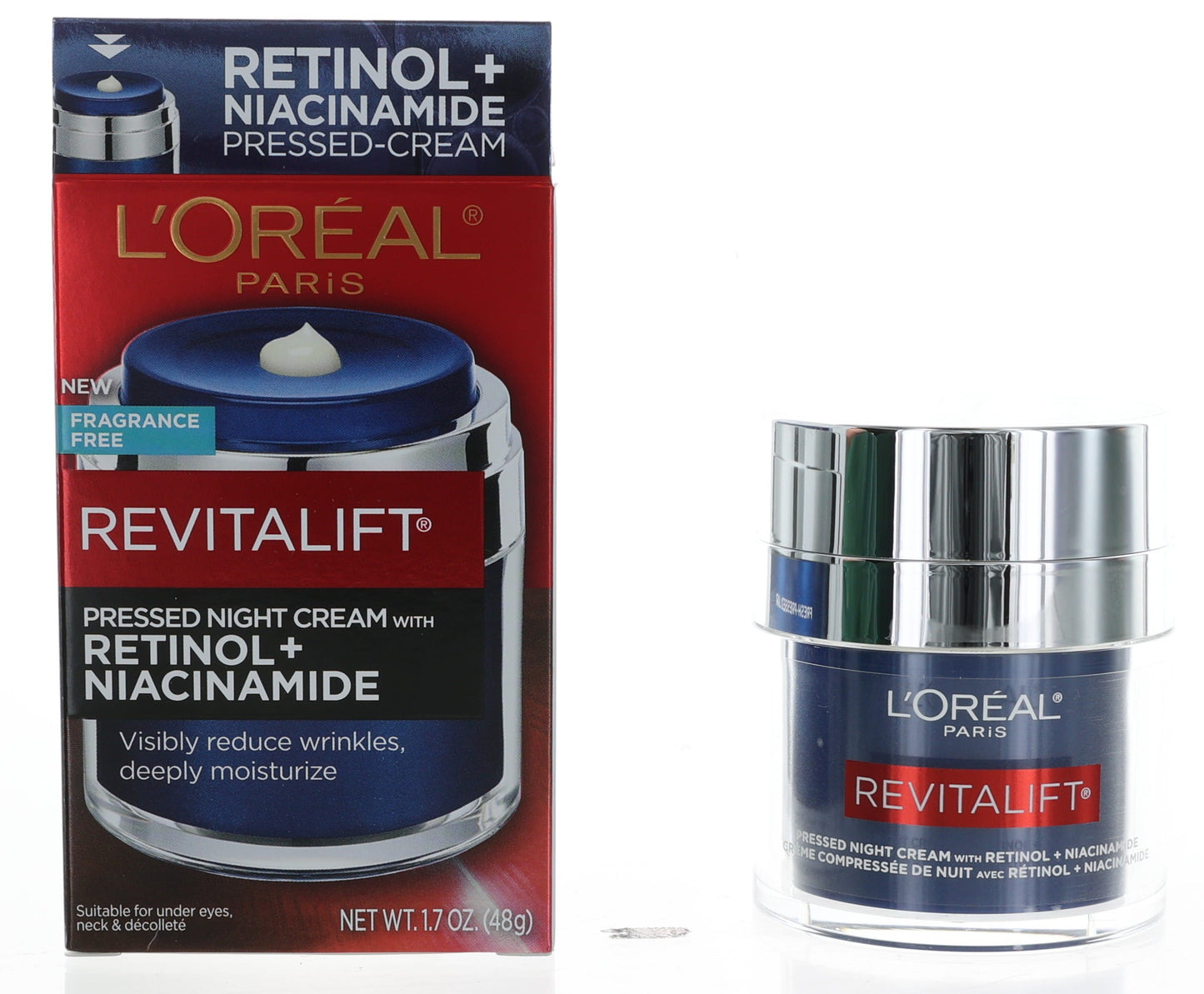 L'Oreal Revitalift, 1.7oz Pressed Night Cream with Retinol + Niacinamide by L'Oreal