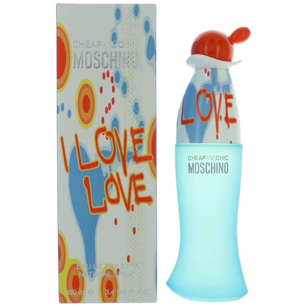 I Love Love Cheap & Chic by Moschino, 3.4 oz EDT Spray for Women by Moschino