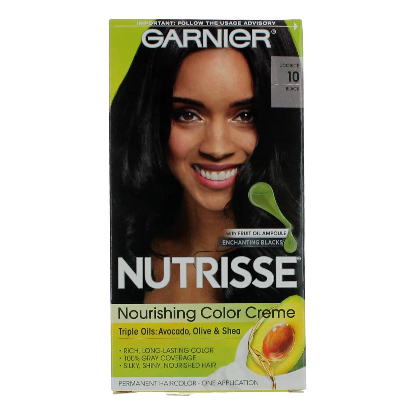 Garnier Hair Color Nutrisse Coloring Creme by Garnier, Hair Color- Licorice 10 by Garnier