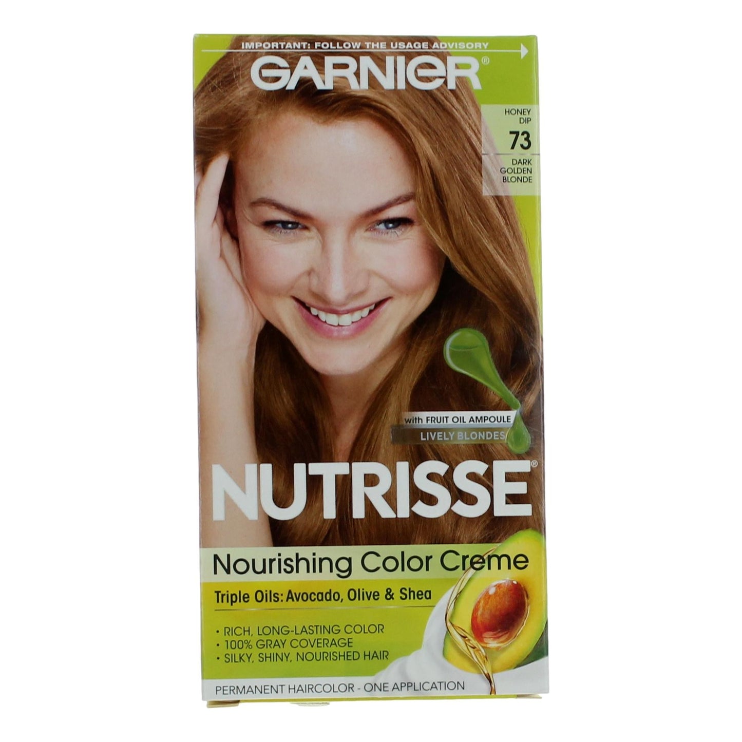 Garnier Hair Color Nutrisse Coloring Creme by Garnier, Hair Color- Honey Dip 73 by Garnier