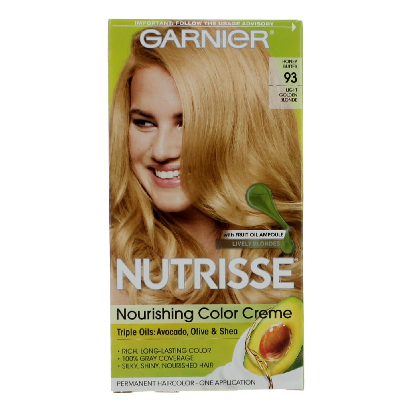 Garnier Hair Color Nutrisse Coloring Creme by Garnier, Hair Color- Honey Butter 93 by Garnier