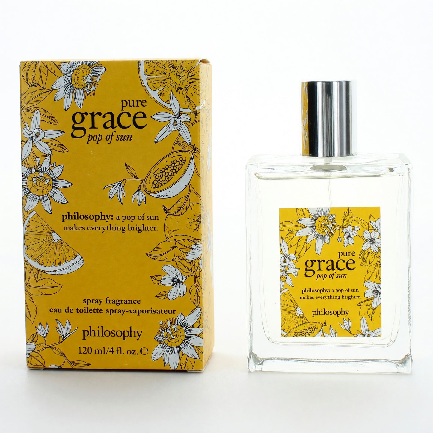 Pure Grace Pop of Sun by Philosophy, 4 oz EDT Spray for Women by Philosophy