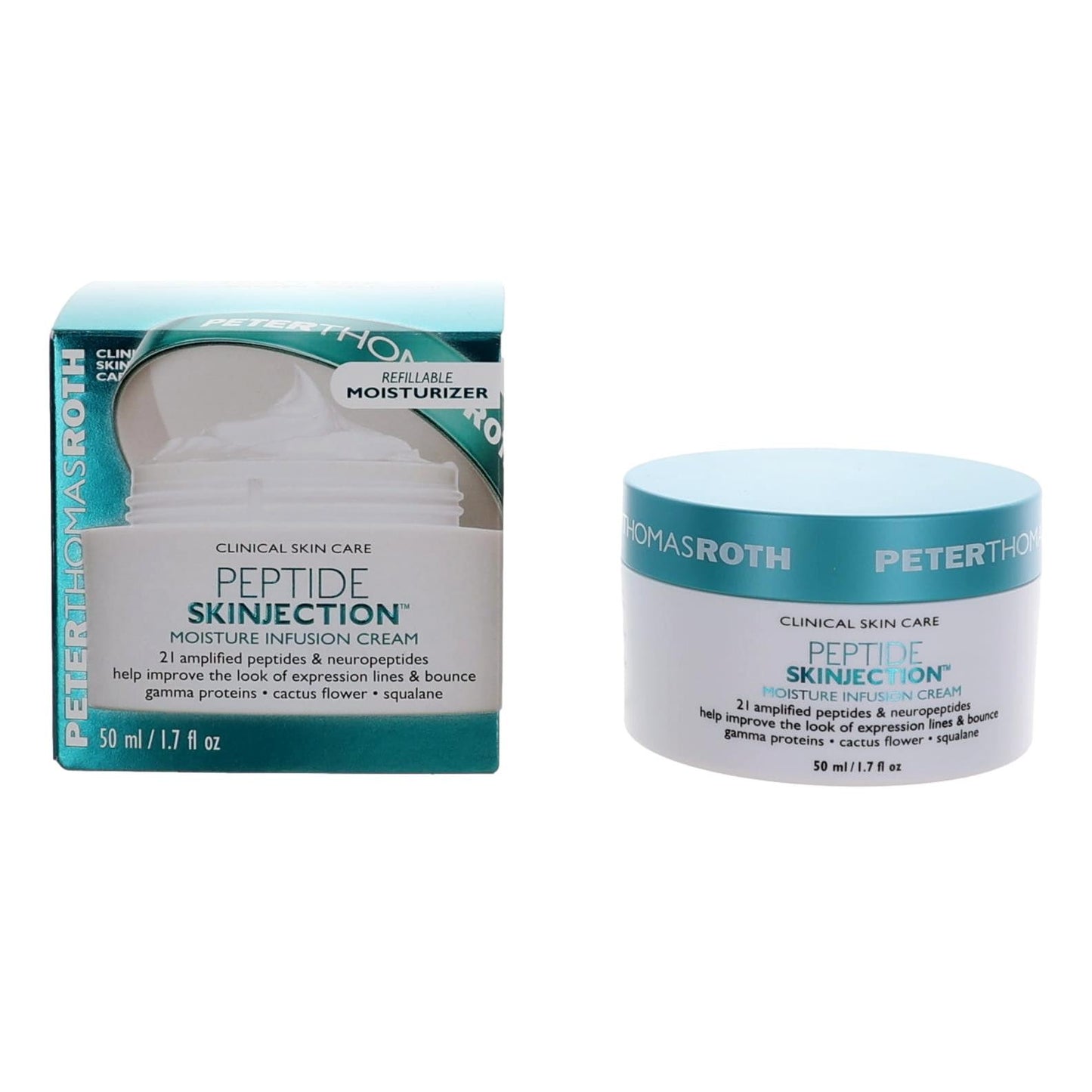 Peter Thomas Roth Peptide Skinjection, 1.7oz Refillable Moisture Infusion Cream by Peter Thomas Roth