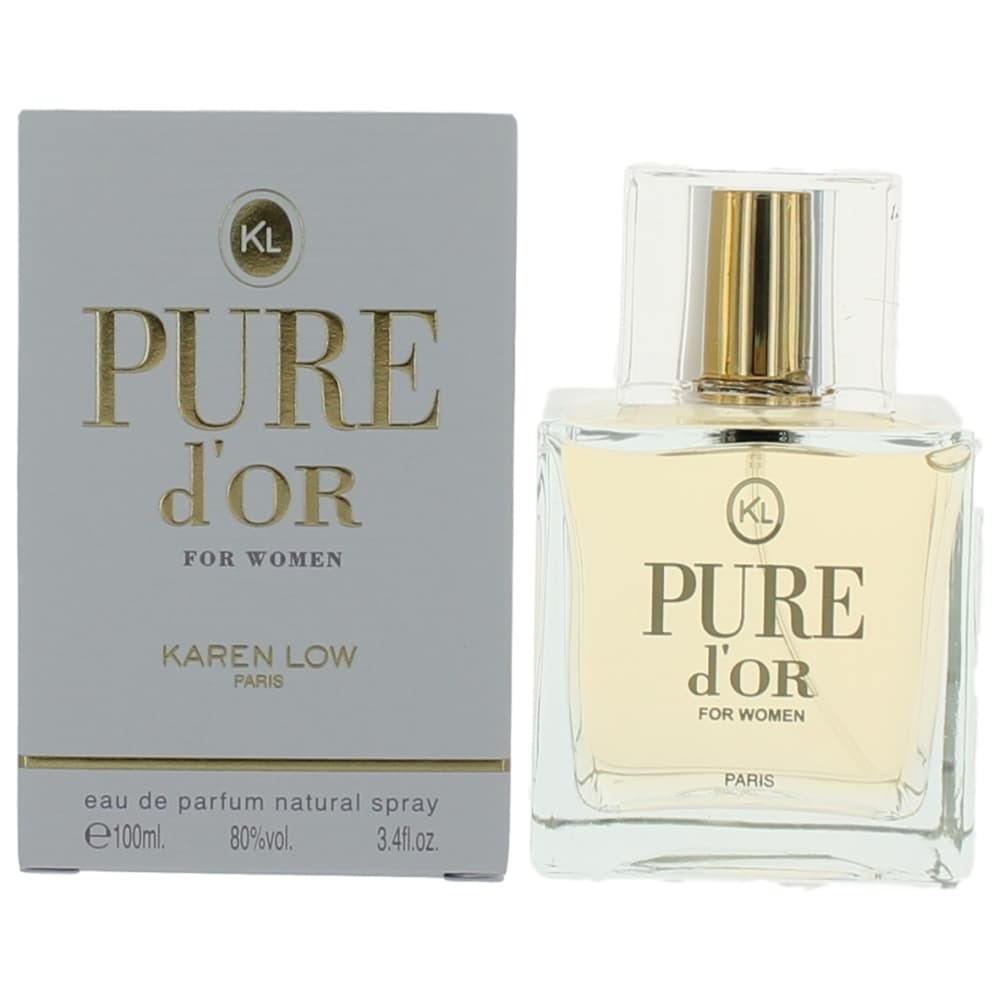 Pure D'or by Karen Low, 3.4 oz EDP Spray for Women by Karen Low