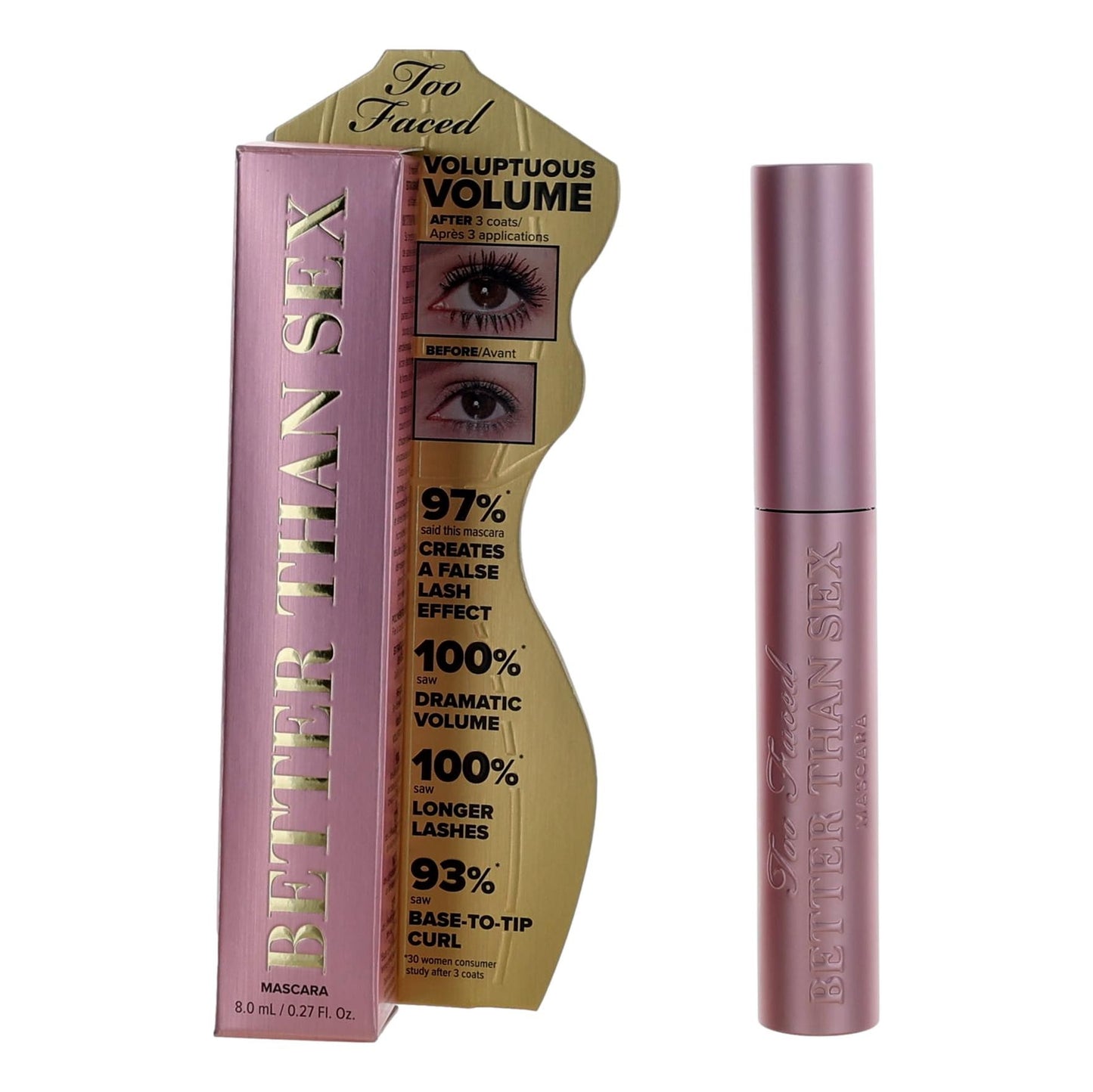 Too Faced Better Than Sex, 0.27oz Volumizing & Lengthening Mascara - Black by Too Faced