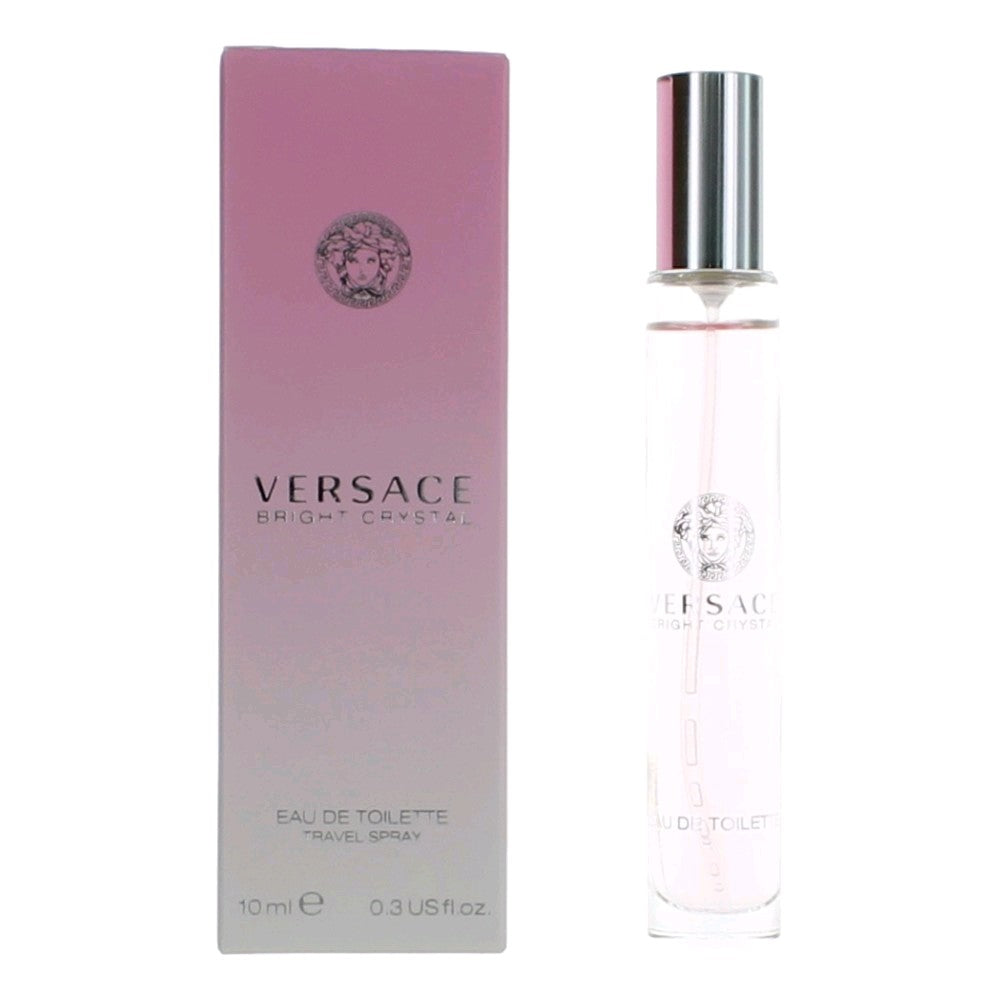 Versace Bright Crystal by Versace, 0.3 oz EDT Travel Spray for Women by Versace