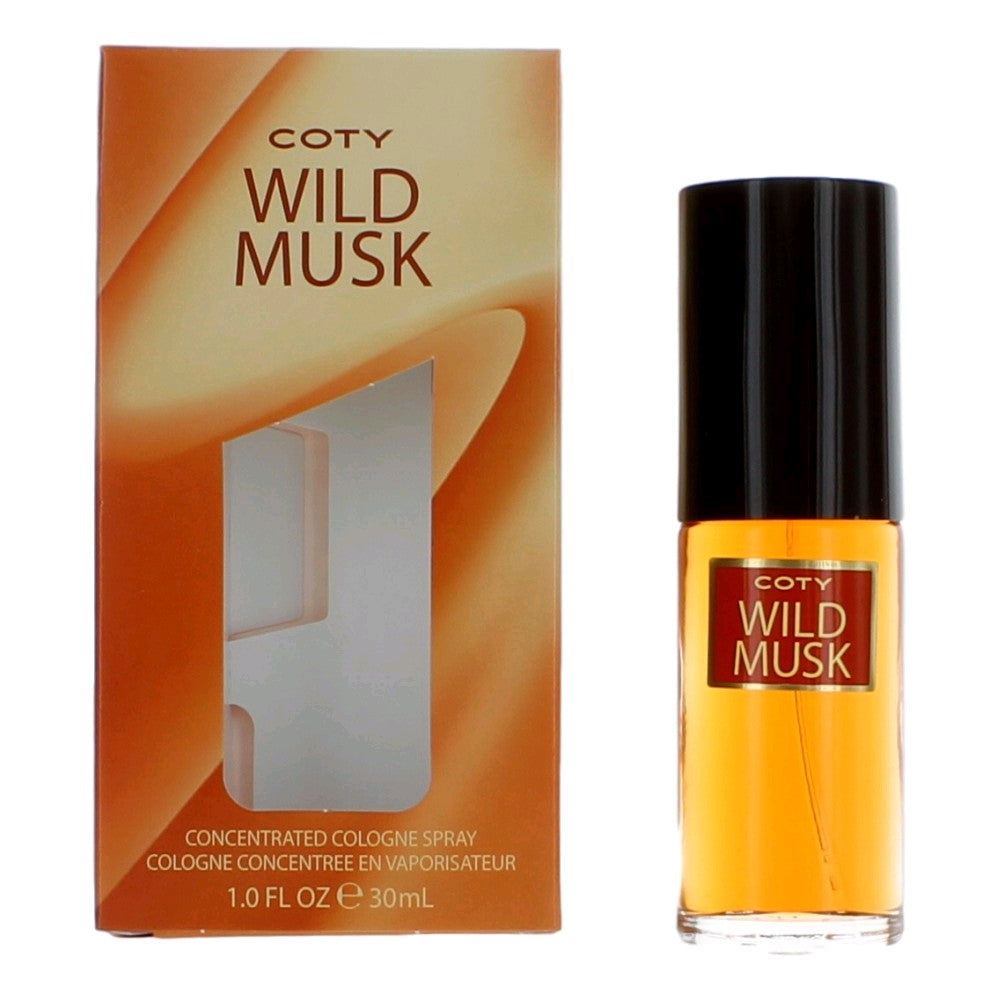 Wild Musk by Coty, 1 oz Cologne concentrated Spray for Women by Coty