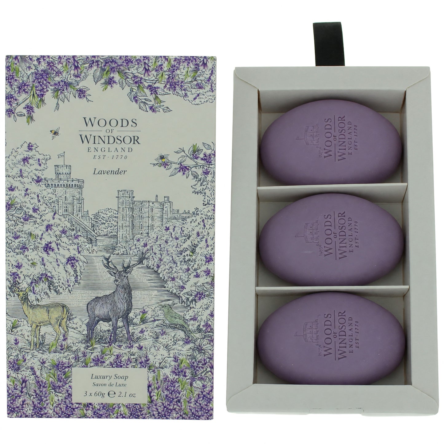 Woods of Windsor Lavender by Woods of Windsor, 3 X 2.1oz Luxury Soap women by Woods Of Windsor