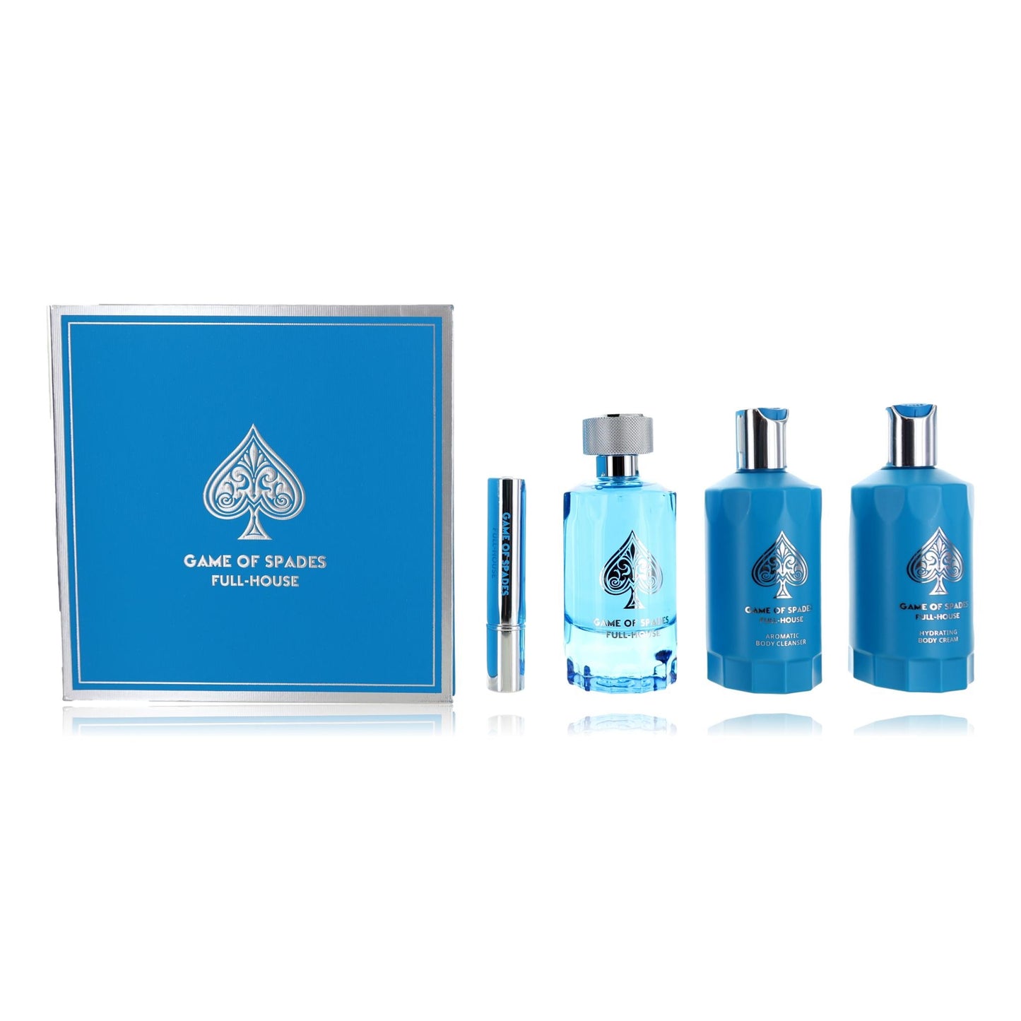 Game of Spades Full-House by Jo Milano, 4 Piece Gift Set for Unisex by Jo Milano