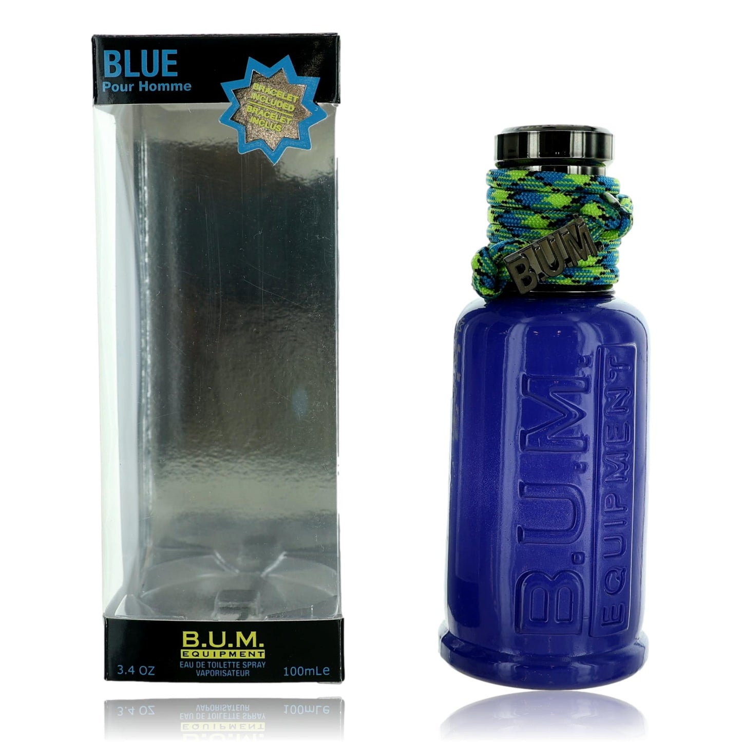Blue by B.U.M. Equipment, 3.4 oz EDT Spray for Men by B.U.M Equipment