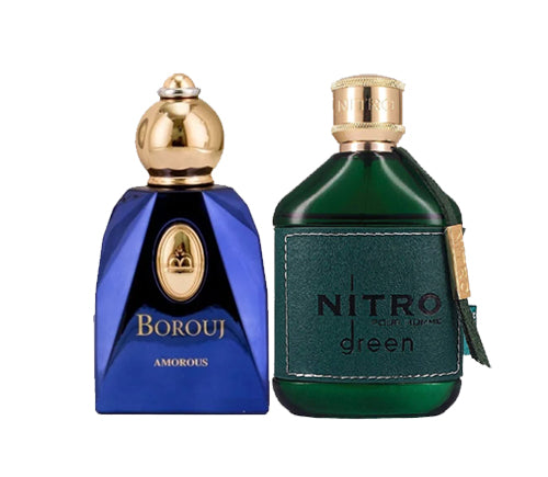 Dumont Borouj Amorous Eau De Parfum + Dumont Nitro Green Eau De Parfum Bundle by PerfumeBox.com