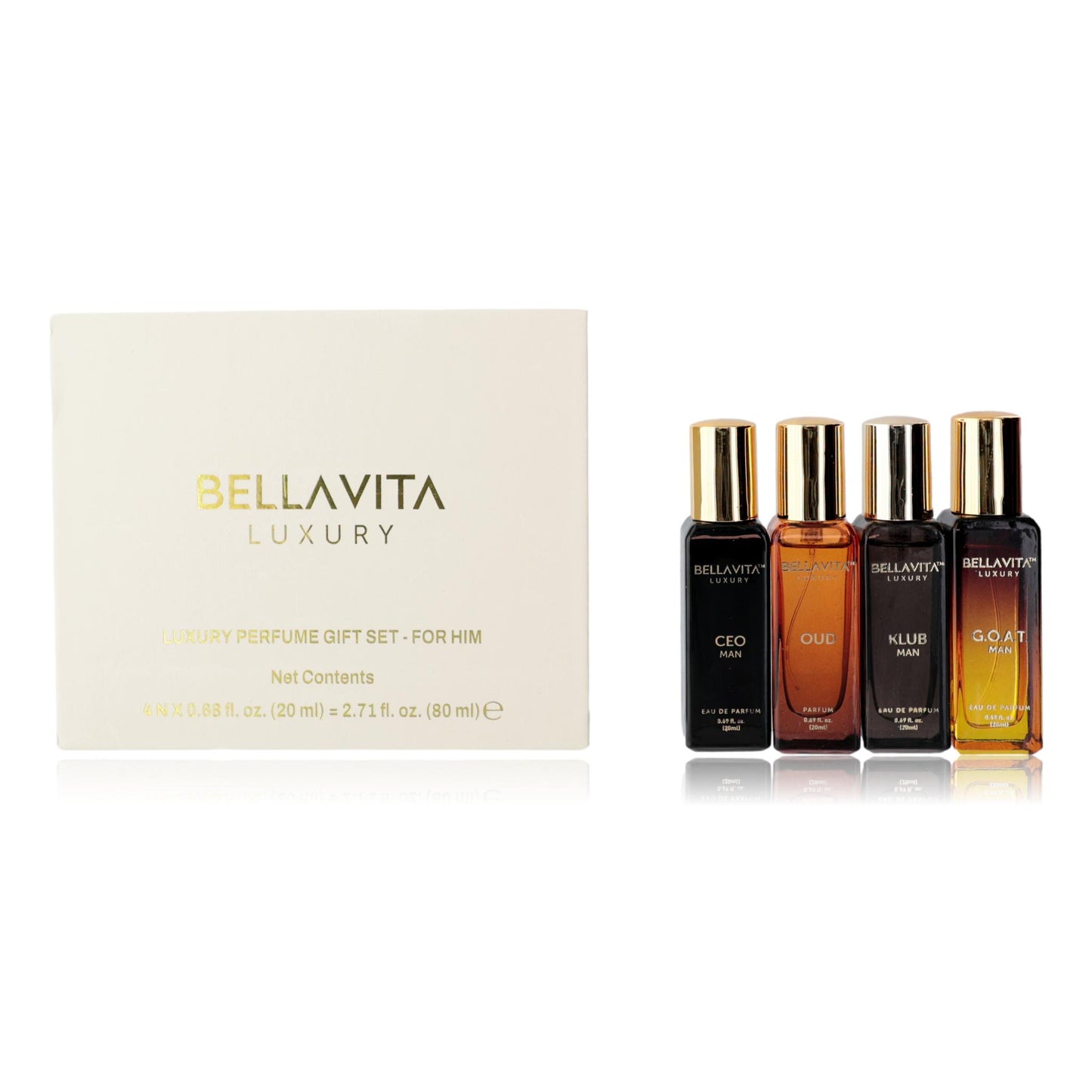 Bellavita by Bellavita, 4 Piece Luxury Gift Set for Men by Bellavita