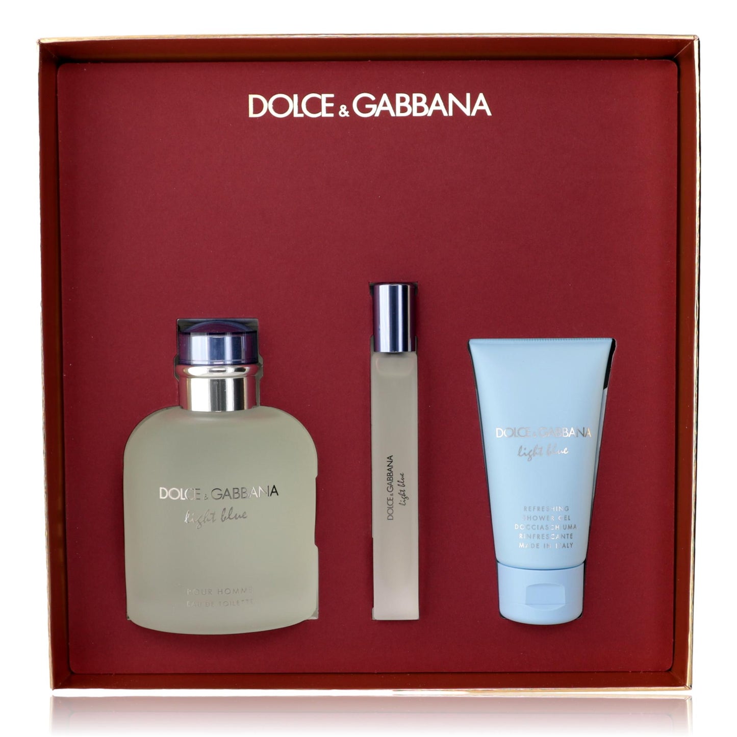 Light Blue by Dolce & Gabbana, 3 Piece Set for Men by Dolce & Gabbana