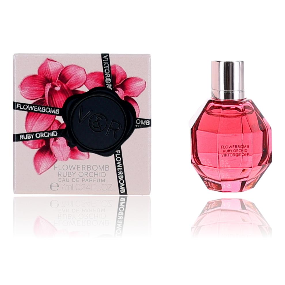 Flowerbomb Ruby Orchid by Viktor & Rolf, 0.24oz EDP mini Splash women by Viktor & Rolf