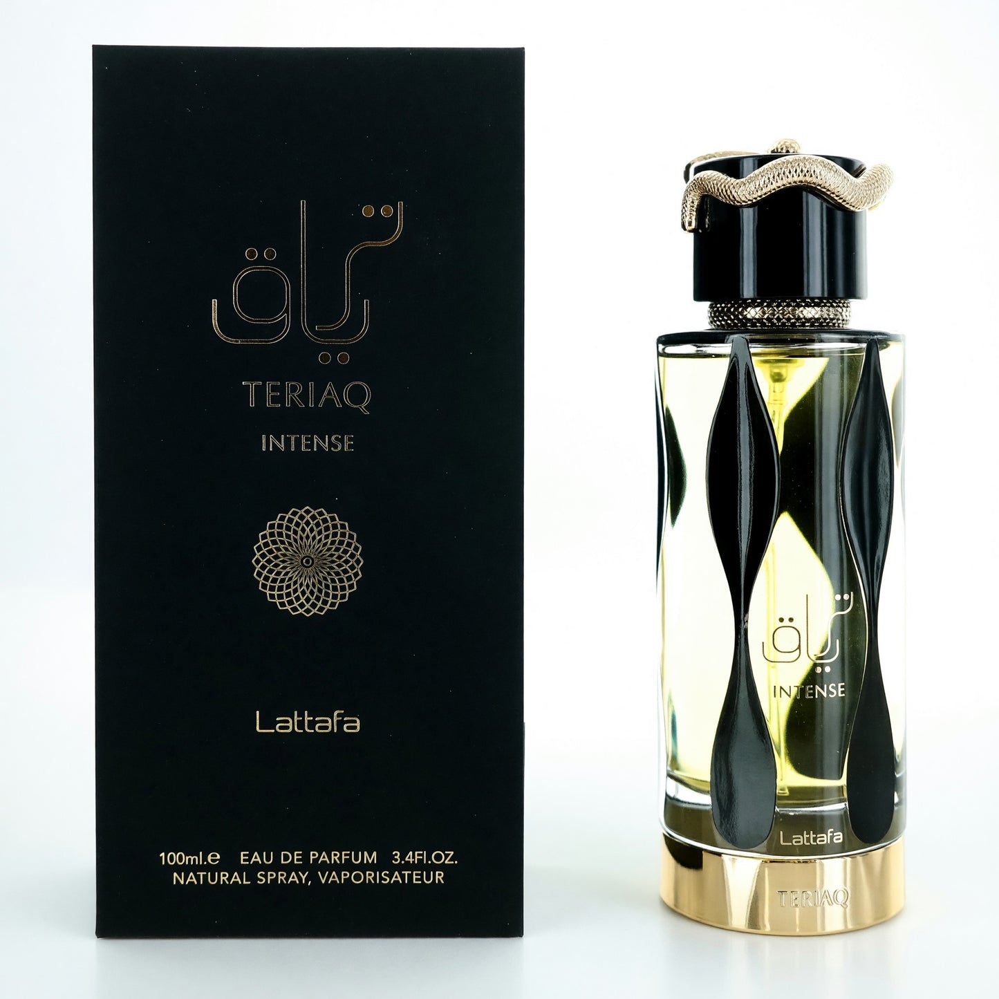 Teriaq Intense by Lattafa, 3.4 oz EDP Spray for Unisex by Lattafa