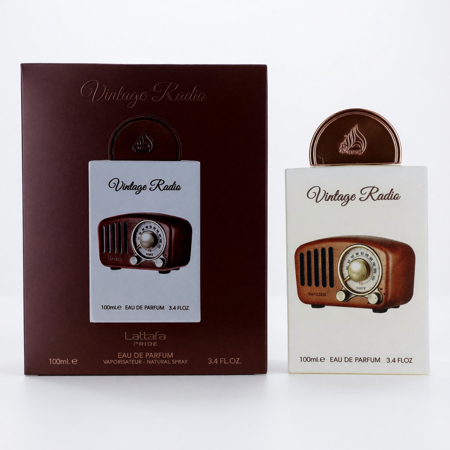 Vintage Radio by Lattafa, 3.4 oz EDP Spray for Unisex by Lattafa