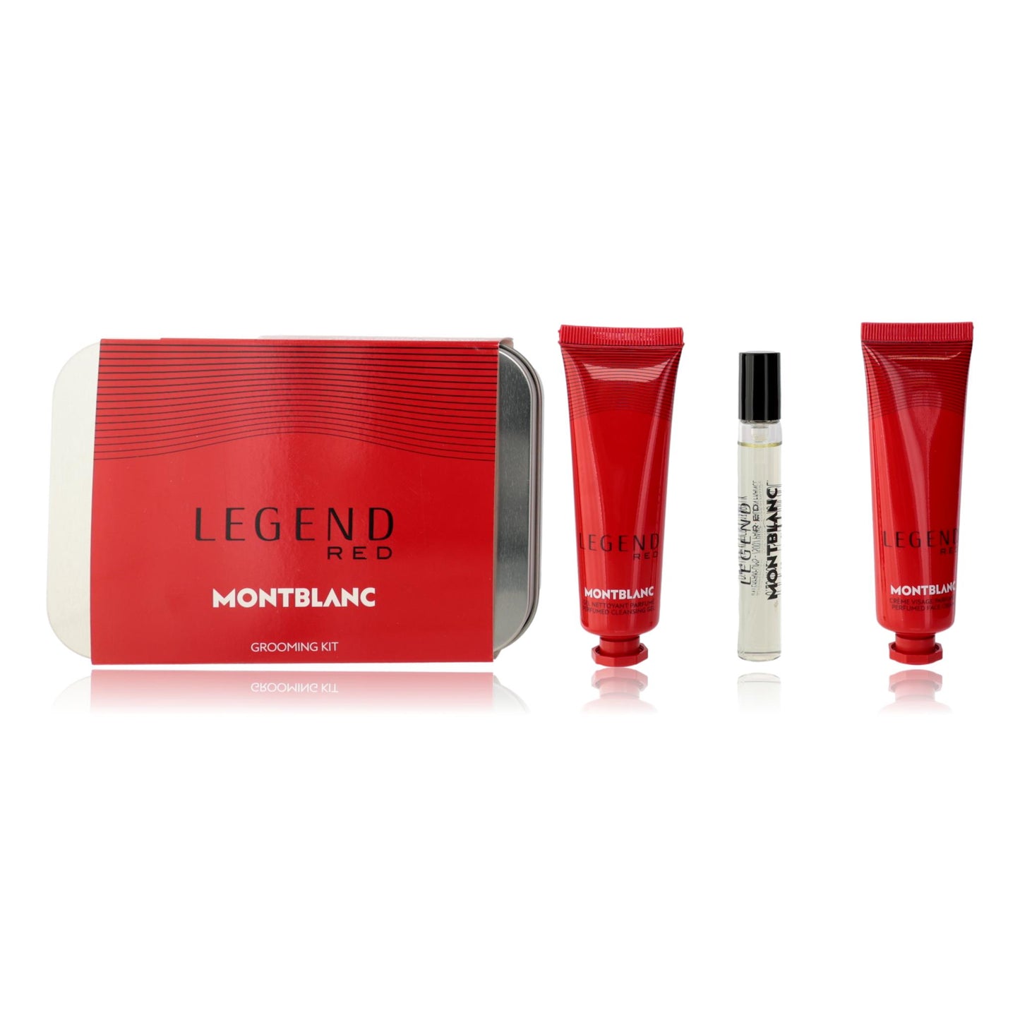 Mont Blanc Legend Red by Mont Blanc, 3 Piece Grooming Kit for Men by Mont Blanc