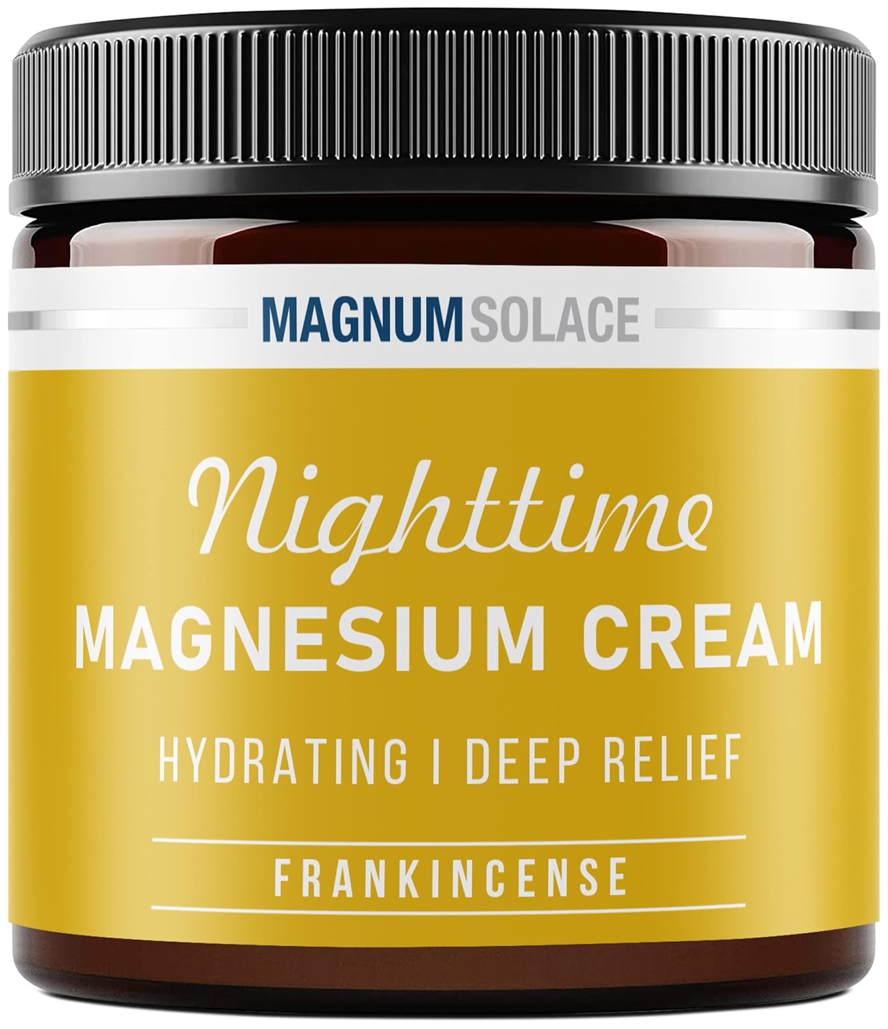 Nighttime Magnesium Cream by Magnum Solace, 5 oz Lotion - Frankincense by Magnum Solace