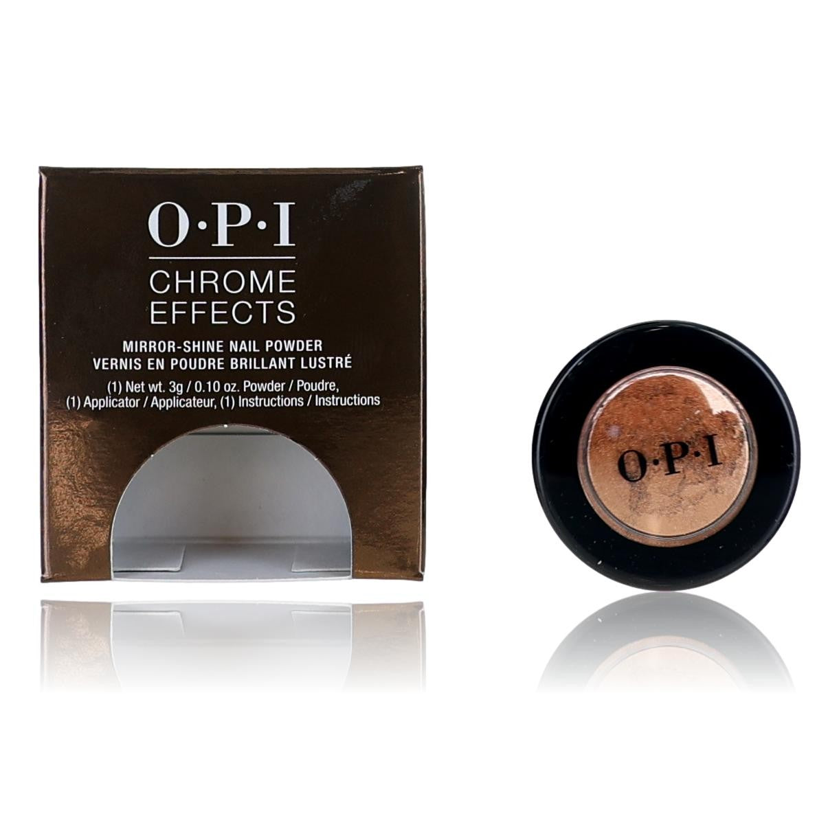 OPI Chrome Effects by OPI, 0.10 oz Nail Powder- Bronzed by the Sun by OPI