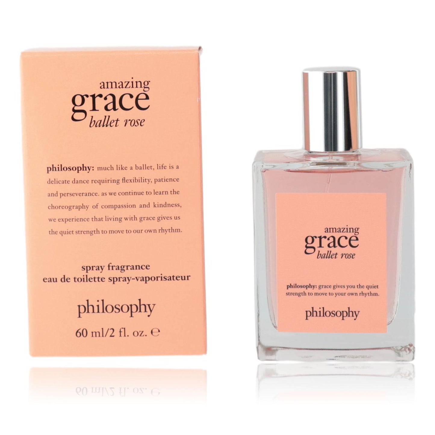 Amazing Grace Ballet Rose by Philosophy, 2 oz EDT Spray for Women by Philosophy