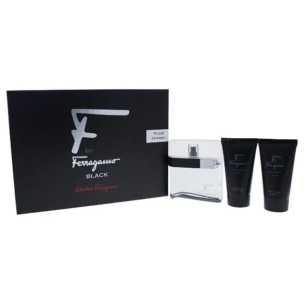 F By Ferragamo Pour Homme Black 3 Piece Gift Set by Salvatore Ferragamo