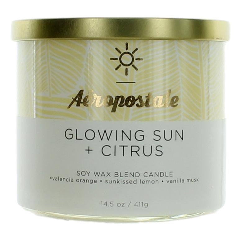 Aeropostale 14.5 oz Soy Wax Blend 3 Wick Candle - Glowing Sun & Citrus by Aeropostale